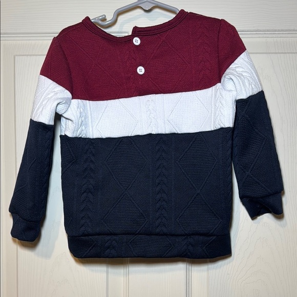 Boys Matching Set with Color Block Sweater and Matching Pants Size 3T - Picture 4 of 12